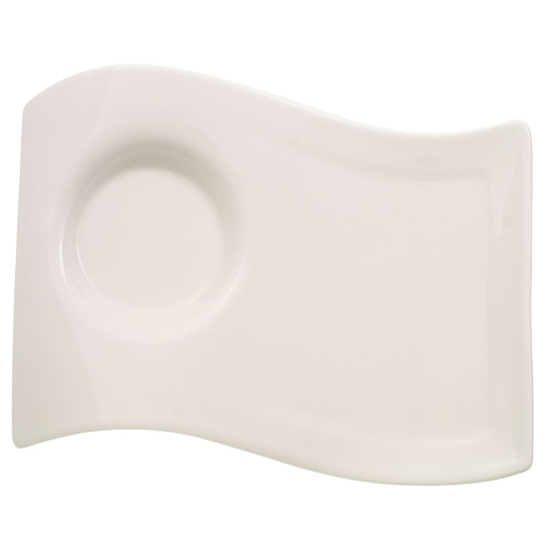 New Wave Caffe  Mug with Plate & Spoon, 11.75