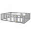 Wood Daybed Frame with Fence and Door