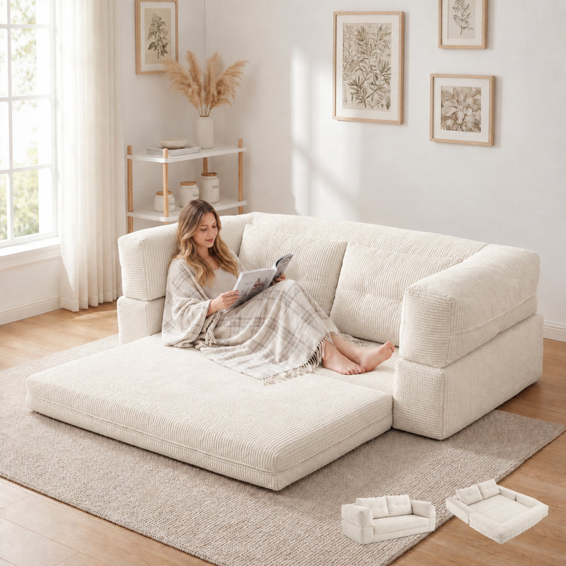 2 Seater Corduroy Sofa