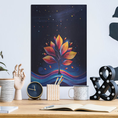 Art mural en métal Winston Porter «Starry Autumn» par r3darch0n