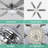 65 Inch Gorgeous Crystal Ceiling Fan With Lights And Remote, Modern 6 Speeds DC Motor Reversible Ceiling Fan For Bedroom-105767746