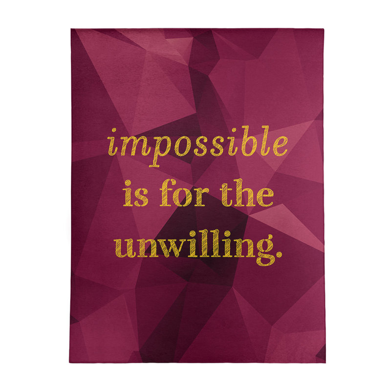 Quotes Chenille Indoor Rug, Rectangle 5' x 7'
