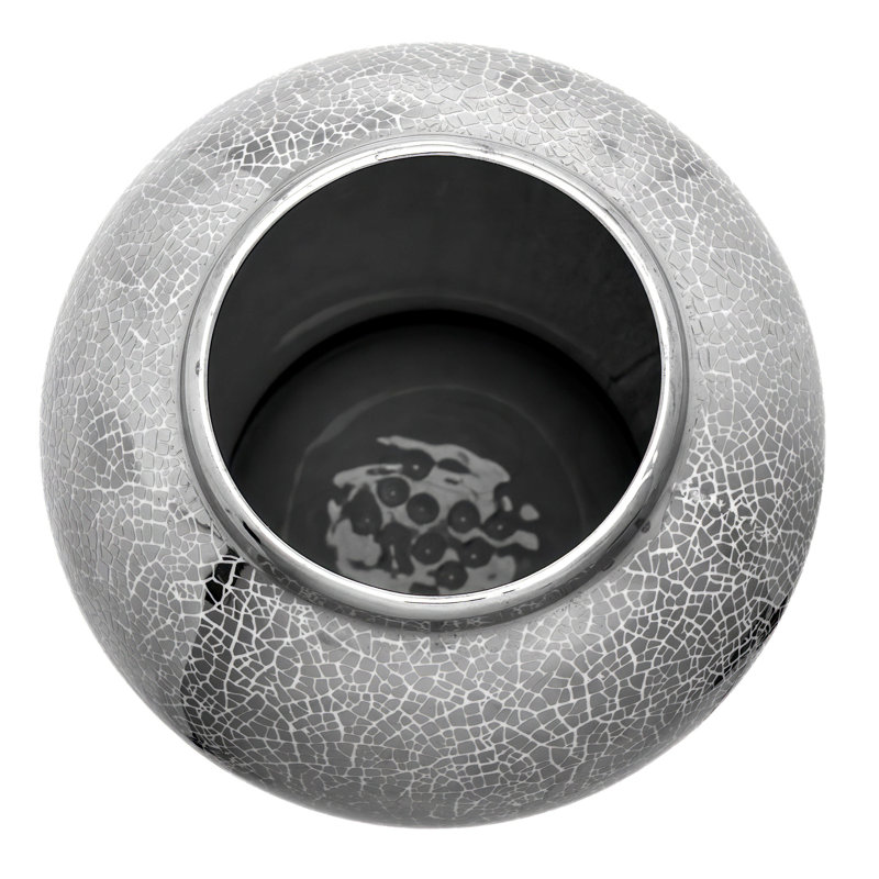 Timeless Chinese Temple Jar, 18", Silver