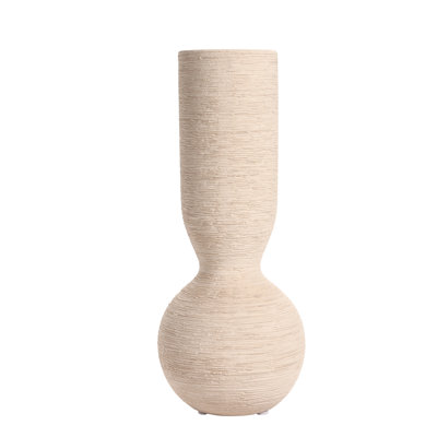 Vase en céramique texturé moderne Wabi-Sabi
