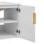  Vintage Vanity with Ceramic Sink, 3-Hole Basin and Soft Closing Doors, Freestanding Bathroom Cabinet