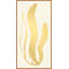 Gold Leaf Sea Grass 2' Framed Graphic Art Print on Glass