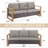 Drazen Outdoor Wicker Sofa Set - 3-Seat Sofa & 2 Ottomans For Patios & Gardens-1089863235-1089863234