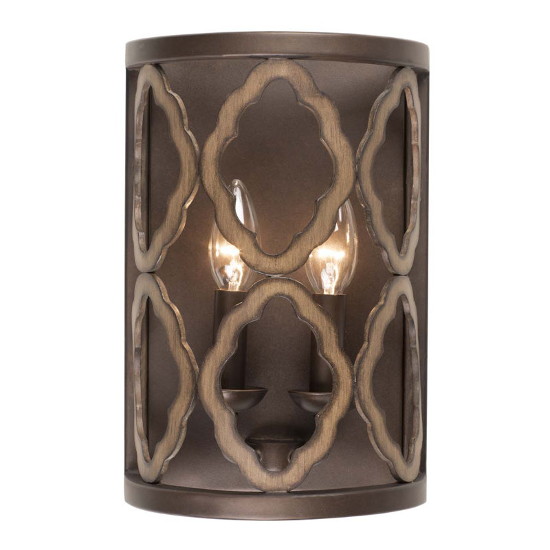 Whittaker 2 LT Brownstone Wall Sconce Kalco
