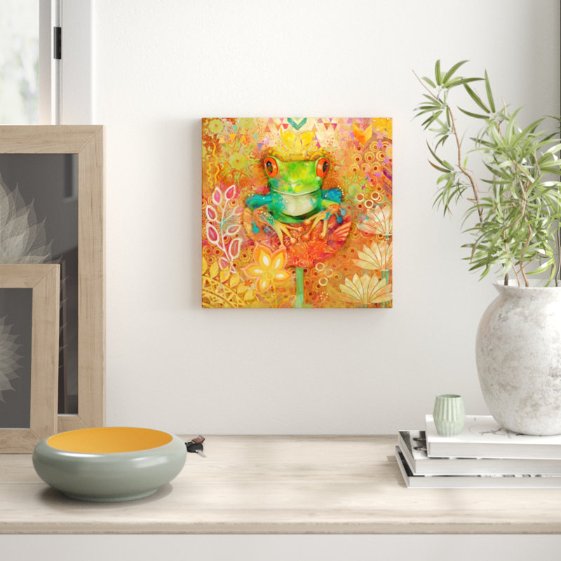 Evelia - Wrapped Canvas Painting, 45cm H x 45cm W x 3.81cm D