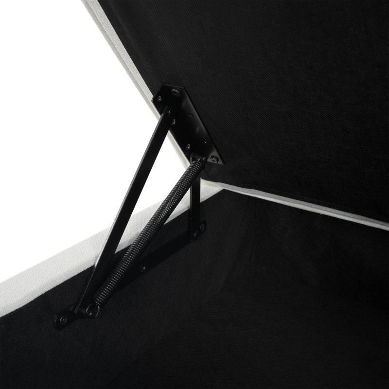 Module de repose-pieds pour canapé modulaire Nahim, Blanc