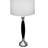 30" Tall Table Lamp, White Linen Shade