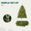 Arbre de Noël artificiel vert pré-éclairé-326104063