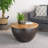 WOODEN & IRON COFFEE TABLE