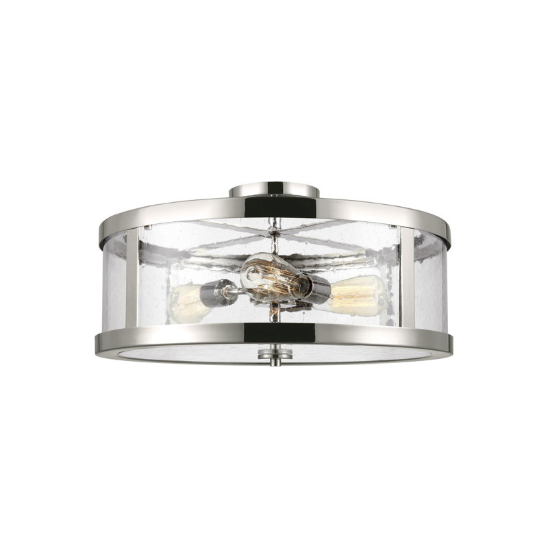 Harrow 3 - Light Semi Flush Mount, Polished Nickel