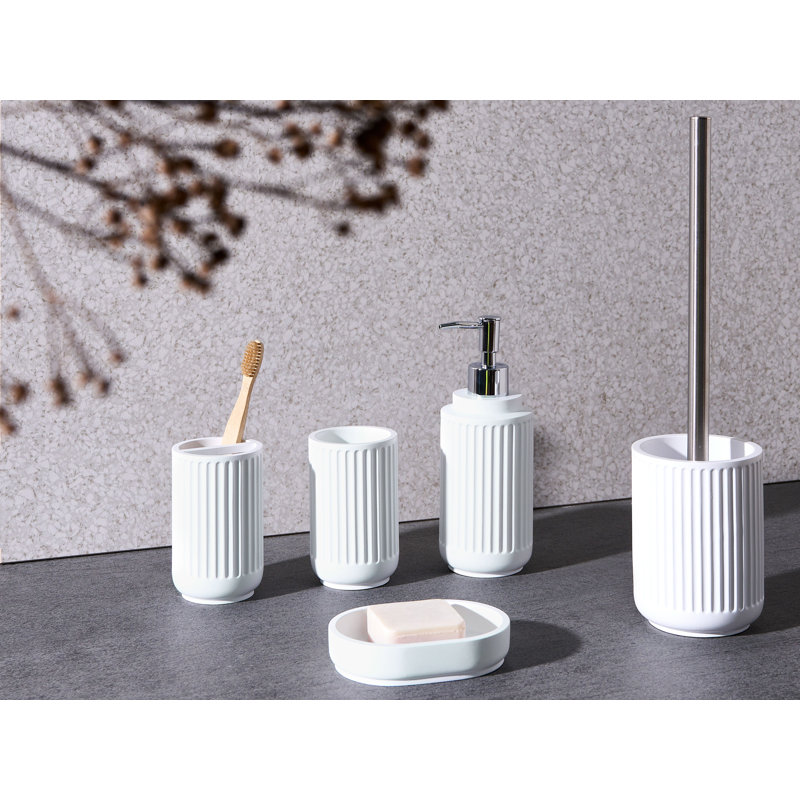 Bathroom Accessory Set, White