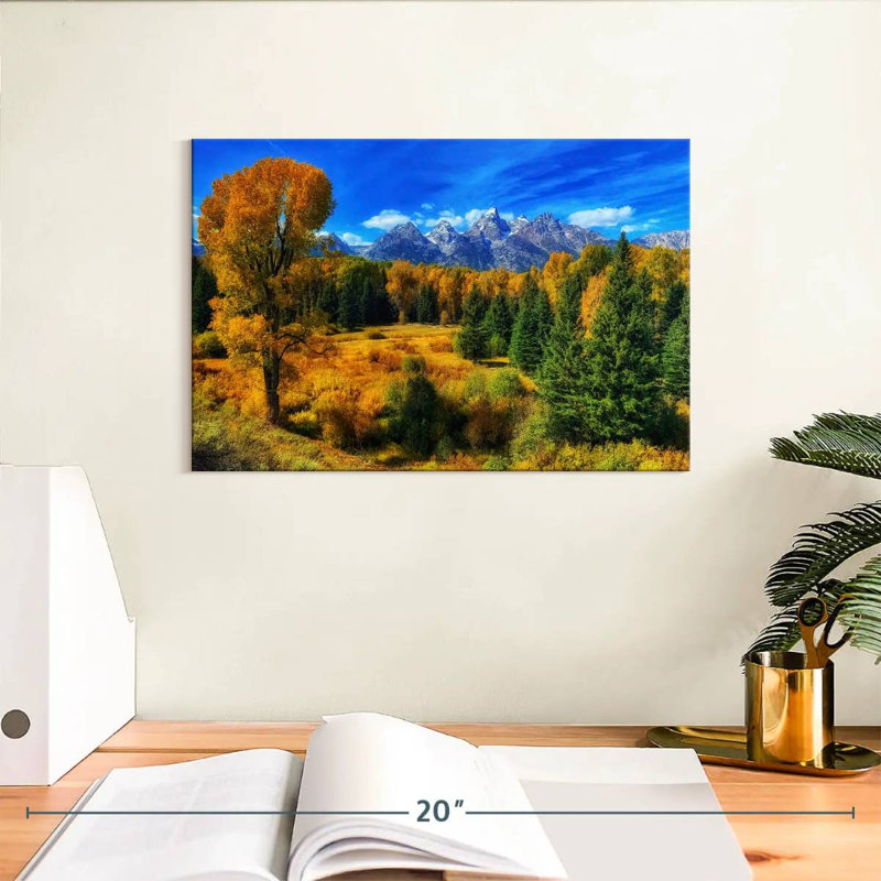 Alvord Jackson Hole Wyoming en automne, H 8 po x l 12 po