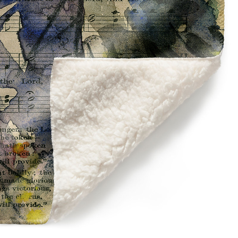 Couverture de sherpa douce anges xliii calling, l 68 po x L 80 po