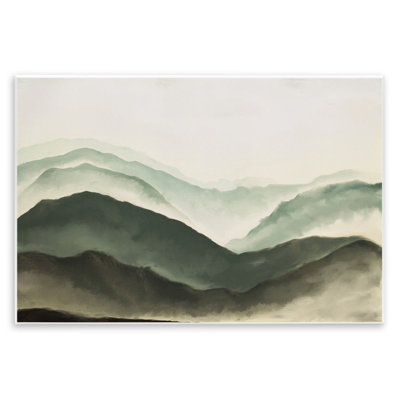 Misty Mountain Range Atmospheric Landscape