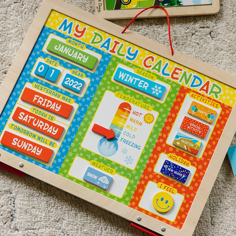 Calendrier quotidien magnétique