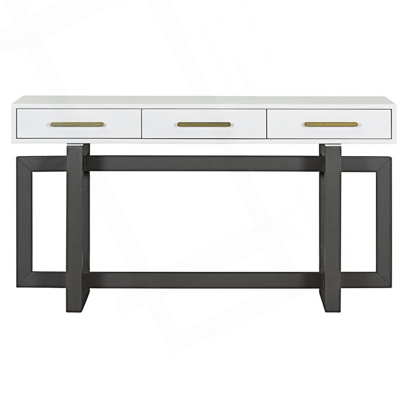 Modern Elegant Console Table With Three Drawers, Extra Long Entryway Table