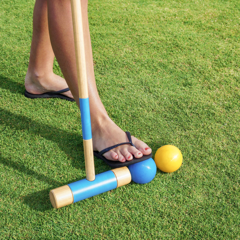 Ensemble de jeu de croquet de qualité supérieure avec étui de transport