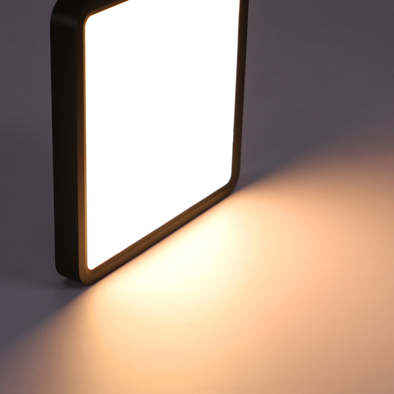 Dayenne Plastic LED Flush Mount, Matt Black
