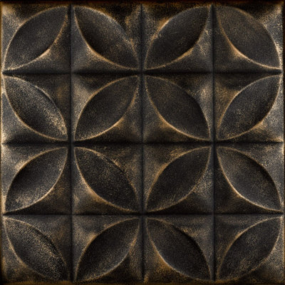 Carreau de plafond en polystyrène collé 1,6 pi x 1,6 pi Perception
