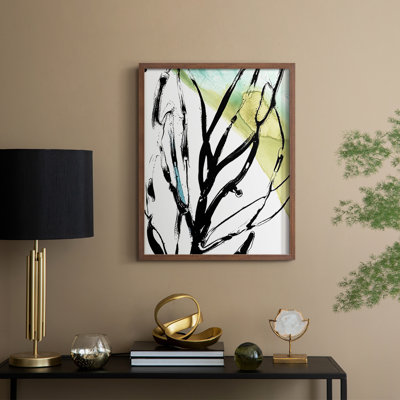 «No Deckle Tropical Moderne», reproduction encadrée en bois massif