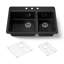 Riverby 33 In. Top-Mount Double-Bowl Kitchen Sink-1017940970-1017940971-1035019177