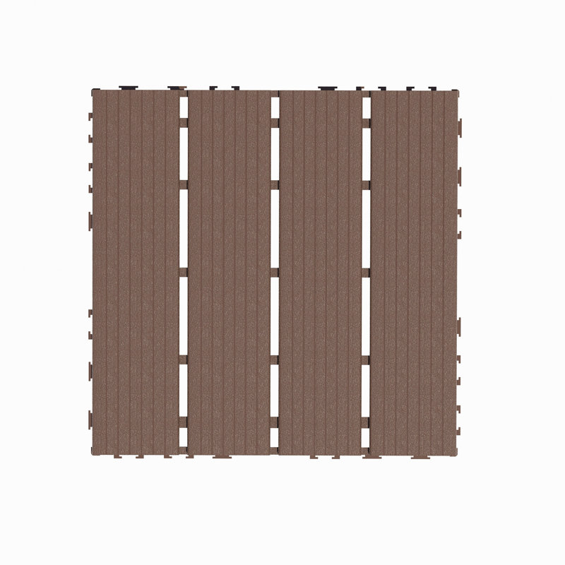 Carreaux de terrasse en plastique emboîtables, paquet de 44 tuiles de patio, 12 po x 12 po, imperméable à l'eau pour utilisation extérieure, tuiles de patio pour terrasse de piscine