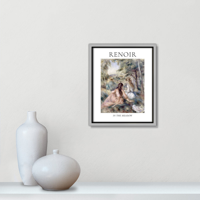 Collection «Old the prairie» par Auguste Renoir, Cadre flottant argent, Non, H 11,5 po x l 9,5 po x P 2 po