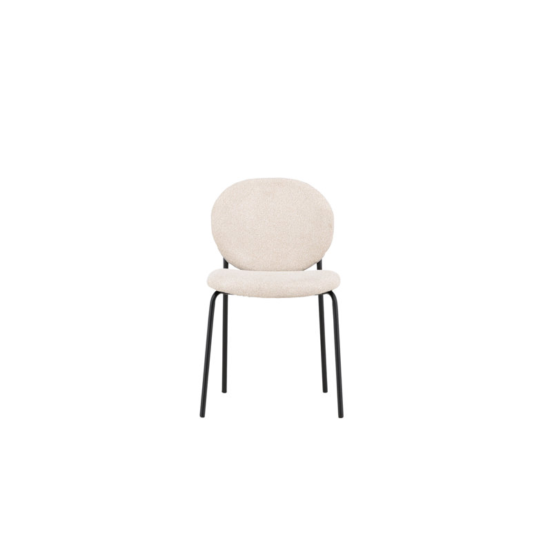 Landess 47cm H Polyester Upholstered Side Chair in Beige