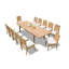Charleston Outdoor 13 - Piece Teak Dining Set