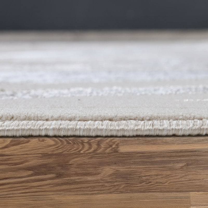 Tapis noir / gris / ivoire / beige Galaxy Series, Rectangle 5 pi 3 po x 7 pi 3 po