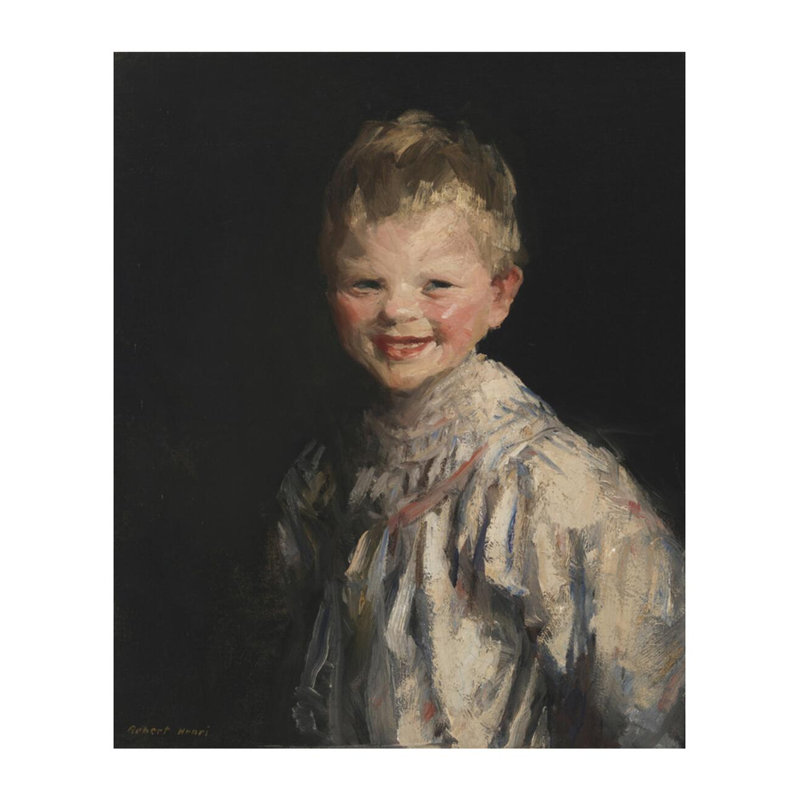 «Laughing Child» par Robert Henri - Estampe numérique, H 28 po x l 22 po