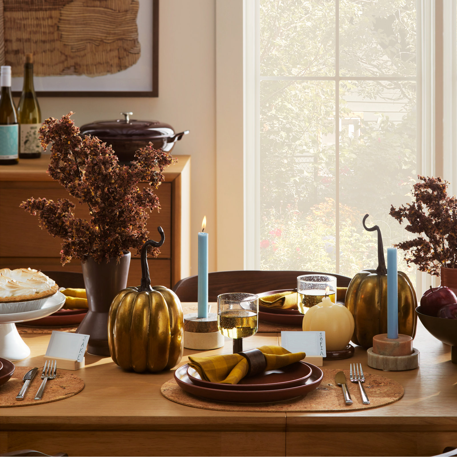 Pumpkin Totem Holiday Accent, 10.75" H x 5.25" W x 5.25" D
