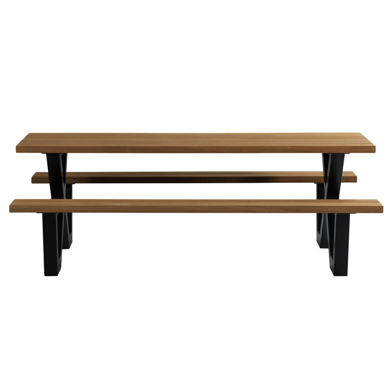 Tablo 8 - Person Metal Patio Dining Set with Rectangular Table