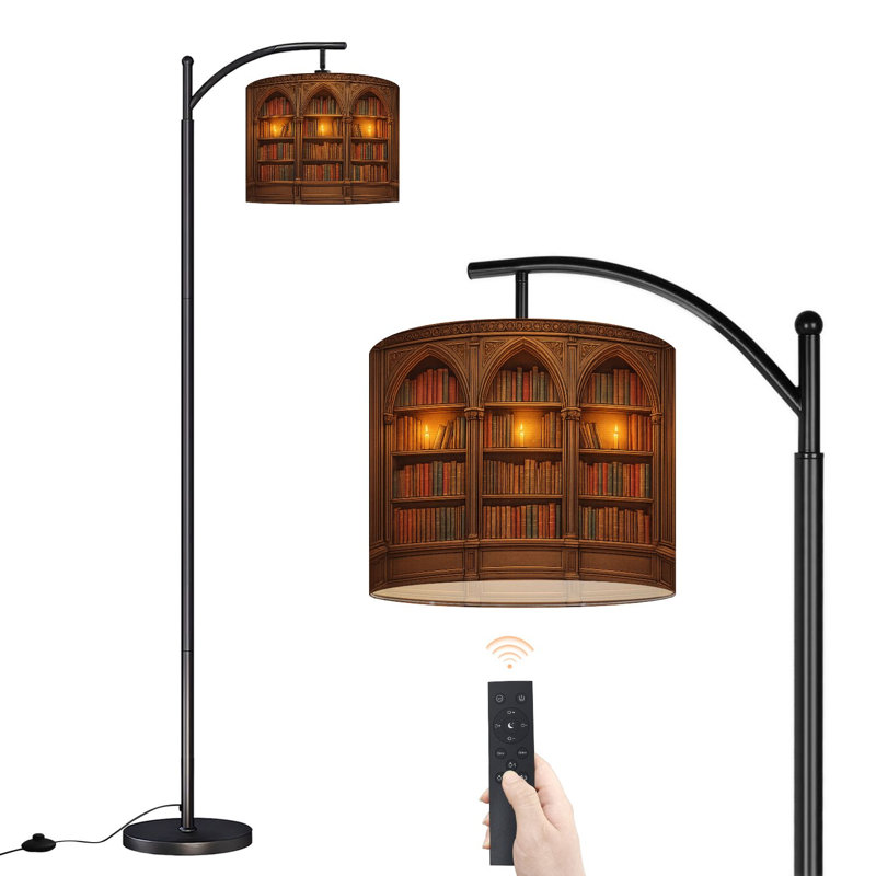 Lampe sur pied avec abat-jour réglable Arc