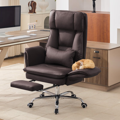 Fauteuil de bureau grand et grand, accoudoirs rabattables pour animaux de compagnie et assis en tailleur, fauteuil de jeu ergonomique pour ordinateur avec coussin lombaire