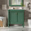 Meuble-lavabo luxueux avec lavabo en céramique et portes à fermeture douce-129904001
