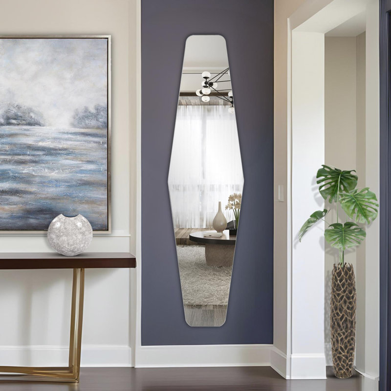 Ontonio Contemporary Full Length Frameless Wall Mirror