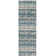 Paint Chip Blue Hand Micro Hooked Wool Rug