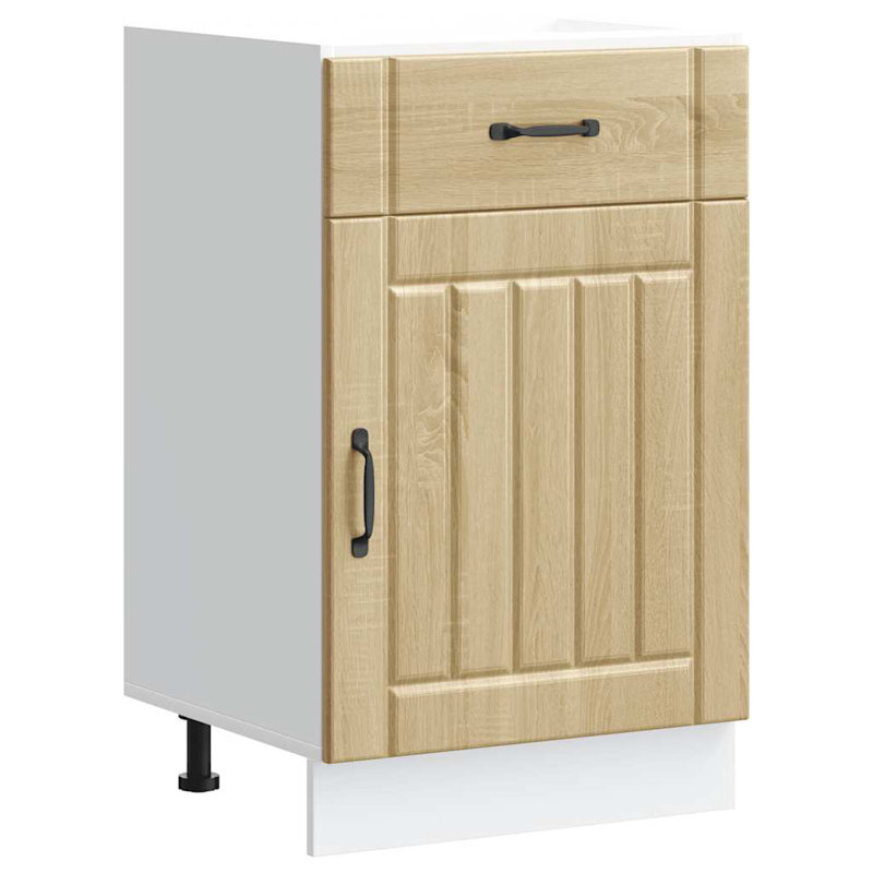 Kitchen Base Cabinet Lucca Engineered Wood, Sonoma Oak