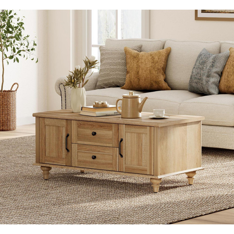 Scarlett Single Coffee Table, Oak/Oak