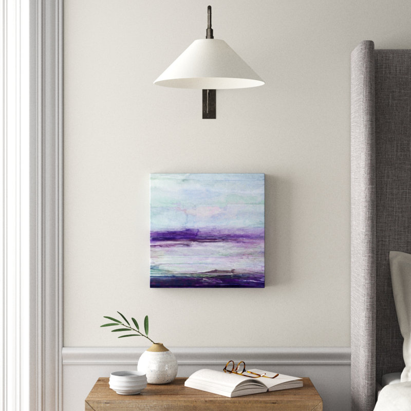 « mauve gris ii », peinture, H 16 po x l 16 po x p 1,5 po, Toile tendue