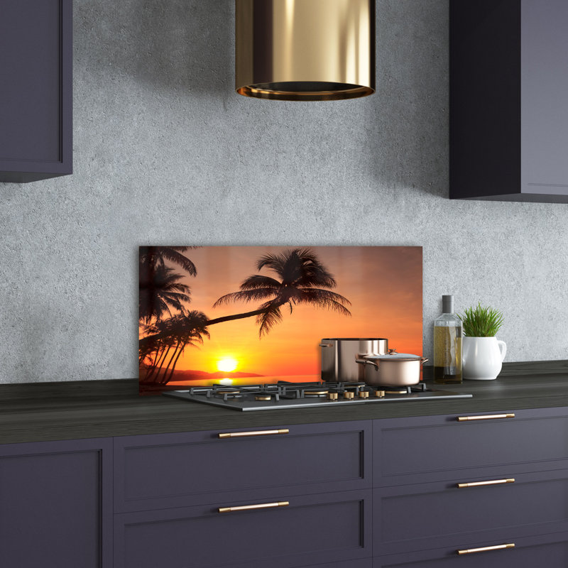 50cm W x 100cm L Glass Peel and Stick Panel