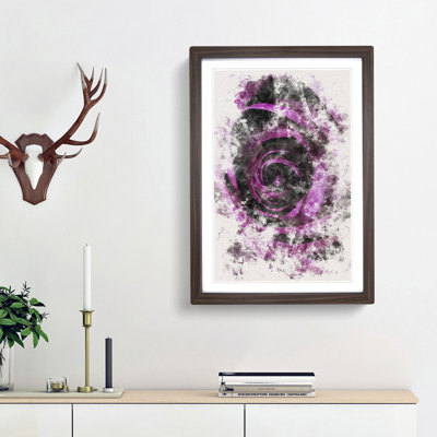 Striking Purple Rose - Picture Frame Graphic Art Print