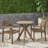 Mystic 2 - Person Wood Patio Dining Set with Round Table-1624844442