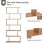 Crose 192cm H x 80cm W Geometric Bookcase-1644842509-1644842506