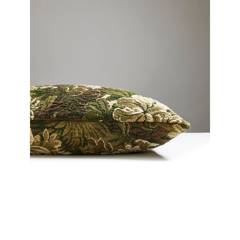 Ridge Square Pillow Cover & Insert, Moss